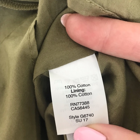 $20 SALE NWT Madewell Ruffle Wrap Mini Skirt Olive - Picture 5 of 5